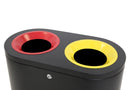 Duo Afvalbak - 2x50L - Zwart