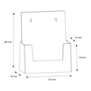 Porte-Brochures en acrylique à espace supplémentaire