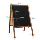 Stop-trottoir en ardoise 60x100cm Bois Classique