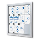 Vitrine Premium avec tableau blanc construit 4xA4 | B1 Marquedeveiliging