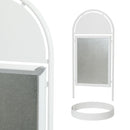 Stop-Trottoir B2 Rond en Acier Blanc