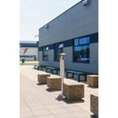 Asbakpaal Double Staand Aluminium 5,4 litres