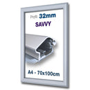 Savvy Kliklijst 32mm Zilver