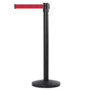 Zwarte Afzetpaal met Trekband 490cm