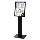 Menubord met Paal 4xA4 Zwart