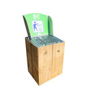 Sokkel voor Asbak DropPit van Larkis Hout