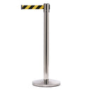 Afzetpaal met Trekband 490cm Chroom