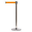 Afzetpaal met Trekband 300cm Chroom