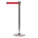 Afzetpaal met Trekband 490cm Chroom