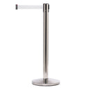 Afzetpaal met Trekband 300cm Chroom