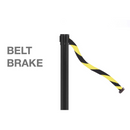 Zwarte Buiten Afzetpaal met Trekband 340cm