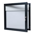 Vitrine à menu extérieure magnétique avec logo 2xA4 noire