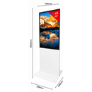 43" LG 4K Digitale Signage Totem – Vrijstaand Wit Reclamescherm – 24/7 Gebruik – Met Webbeheer, Content Planner, CMS & Ingebouwde Editor