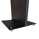 43'' LG 4K Digitale Signage Totem op Wielen – Vrijstaand Reclamescherm Zwart, 24/7 Gebruik