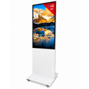 43″ LG 4K Digital Signage Totem met wielen – Wit