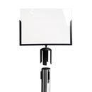 Porte-affiche en acrylique A3 horizontal pour poteau de guidage