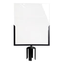 Porte-affiche en acrylique A3 vertical pour poteau de guidage