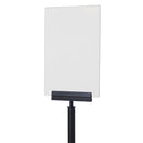 Acryl Posterhouder A4 Staand voor Musea Afzetpaal