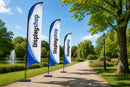 Beachflag Straight - Rechte beachflag