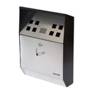 Buiten Asbak Wandmontage Zwart Staal & RVS – Afsluitbaar