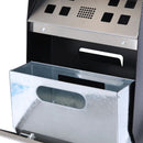 Buiten Asbak Wandmontage Zwart Staal & RVS – Afsluitbaar