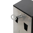 Buiten Asbak Wandmontage Zwart Staal & RVS