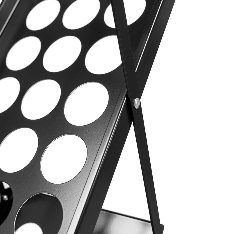 Folderhouder Opvouwbaar Zwart 4x A4