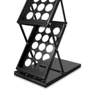 Folderhouder Opvouwbaar Zwart 4x A4