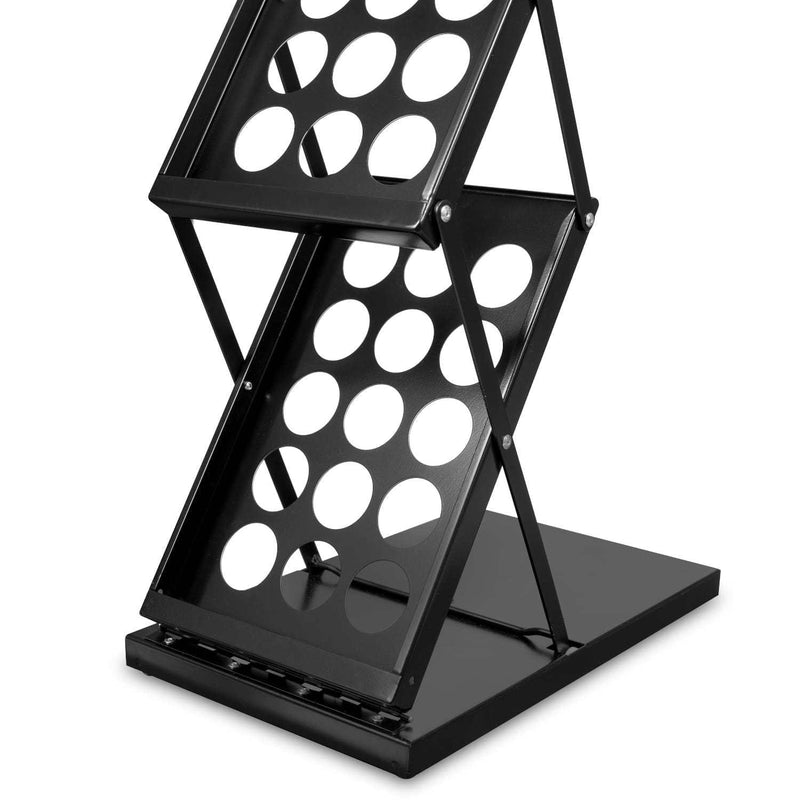 Folderhouder Opvouwbaar Zwart 4x A4