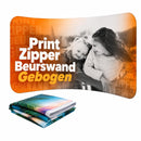 Losse Print Zipper Beurswand Gebogen