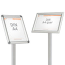 Infostandaard met Kliklijst A4 Gebogen met Ronde of Verstekhoeken