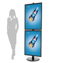 Infostandaard met 2 Kliklijsten A1 Zwart