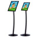 Infostandaard met Kliklijst Gebogen met Verstekhoeken Zwart