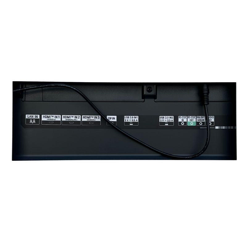 43" LG 4K Digitale Signage Totem – Vrijstaand Reclamescherm van Staal, Zwart – 24/7 Gebruik