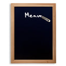 Krijtbord Hout Teak Woody