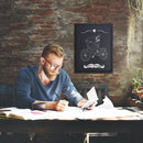 Krijtbord Hout Zwart Woody