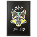 Krijtbord Hout Zwart Woody