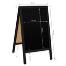 Stop-trottoir en ardoise 51x90cm Bois Classique