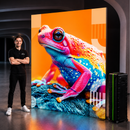 LED Beurswand met Print | Dubbelzijdige LED Lightbox incl. Flightcase