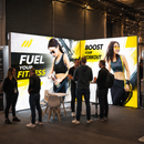 LED Beurswand met Print | Dubbelzijdige LED Lightbox incl. Flightcase