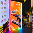 LED Beurswand met Print | Dubbelzijdige RGB Lightbox incl. Flightcase