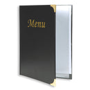 Menumappen A4 Zwart - Set 10x