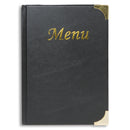 Carte de menu A4 Noire