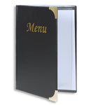 Carte de menu A4 Noire