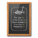 Krijtbord 30x42cm Menukast