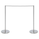 Museo Afzetpaal 90 cm – Geborsteld RVS