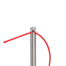 Museo Afzetpaal 90 cm – Geborsteld RVS