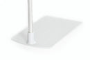 Présentoir pour Affiches Réglable avec Base en Plastique Blanc