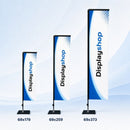 Beachflag Square – Rechte beachflag met dwarsligger