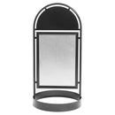 Stop-Trottoir Rond en Acier Noir